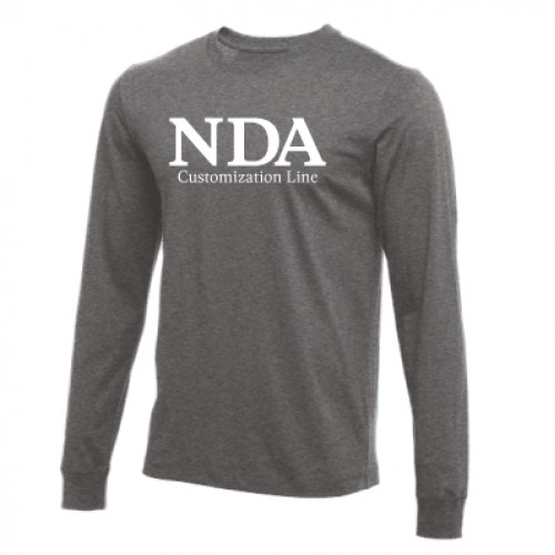 Nike Youth L/S Cotton T-Shirt (D. Grey)